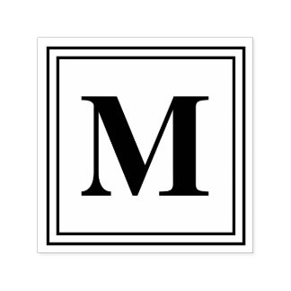 Tampon Auto-encreur Monogramme 1,5"x1,5"