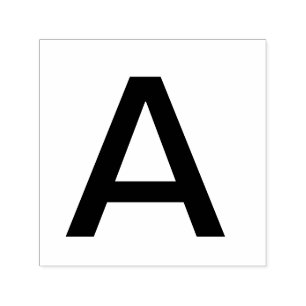Tampon Auto-encreur Monogramme ajouter le nom lettre alphabet simple m