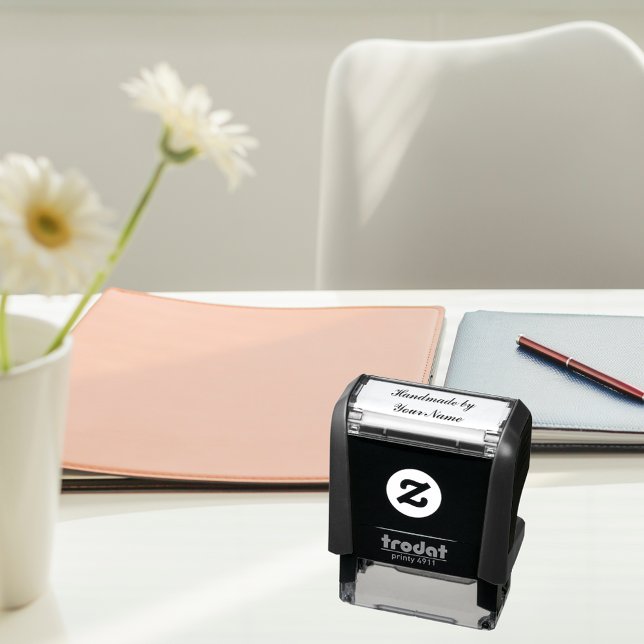 Tampon Auto-encreur monogramme de nom d'ajout fait main (Créateur téléchargé)