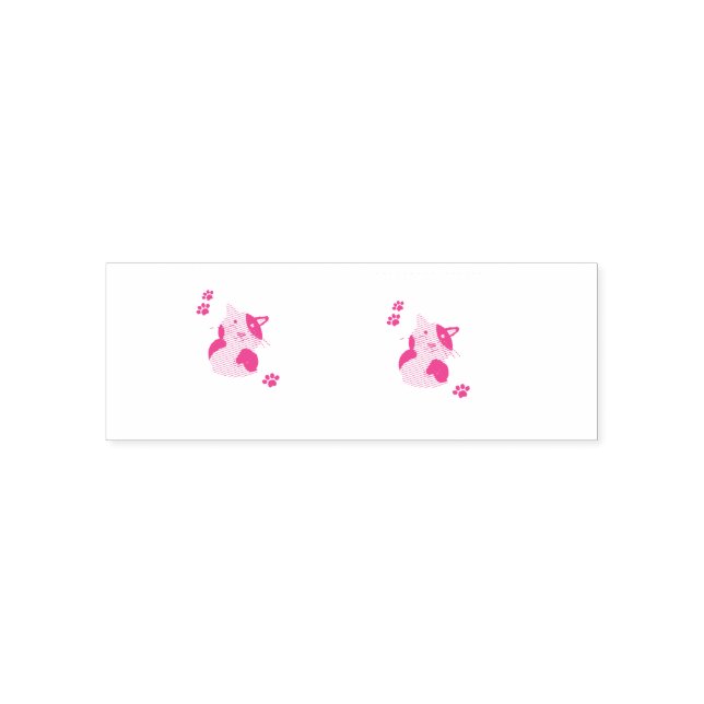 Tampon Auto-encreur Mug Chaton Mignon (Design)
