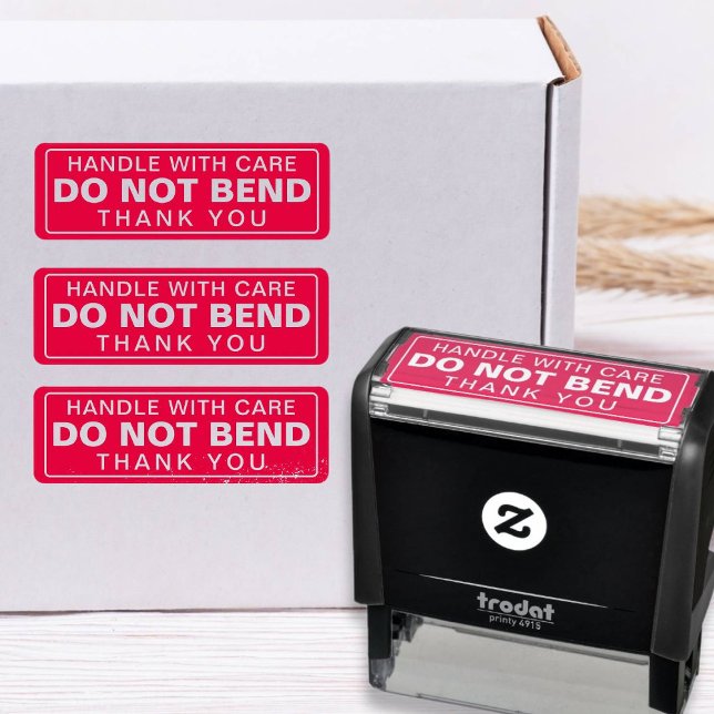 Tampon Auto-encreur Ne pas plier | Manipuler avec soin (Créateur téléchargé)