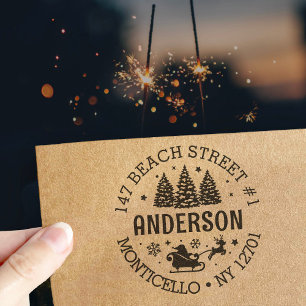 Tampon Auto-encreur Noël du Père Noël Wonderland