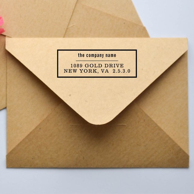 Tampon Auto-encreur Nom commercial uniquement pour dépôt (Créateur téléchargé)