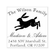 Nom de famille de lapin mignon Adresse de retour