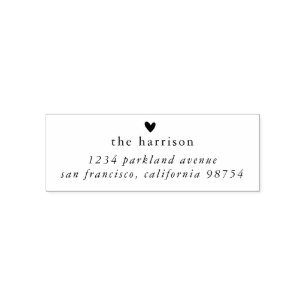 Tampon Auto-encreur Nom de famille et adresse de retour Timbre auto-en