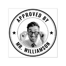 Nom de l'enseignant sur mesure Funny Visage Approb