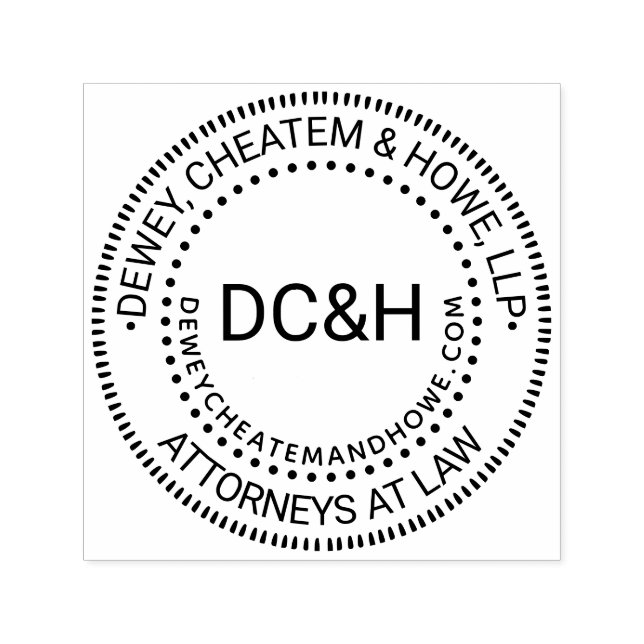 Tampon Auto-encreur Nom de l'entreprise Logo professionnel Initiales U (Design)