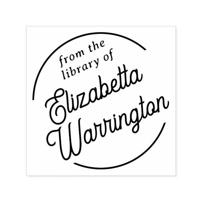 Tampon Auto-encreur Nom de livre de la bibliothèque de la police de ca (Design)