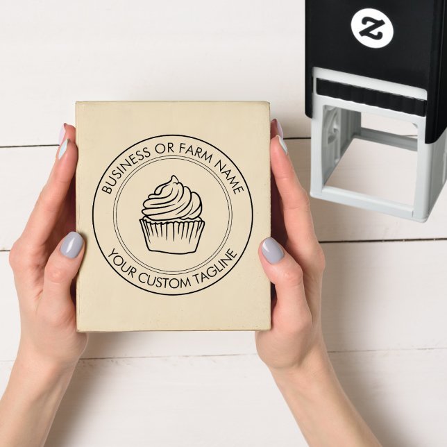 Tampon Auto-encreur Nom d'entreprise moderne personnalisé Adresse de l (Créateur téléchargé)