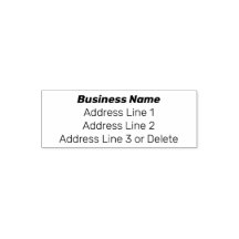 Nom d'entreprise simple et adresse de retour