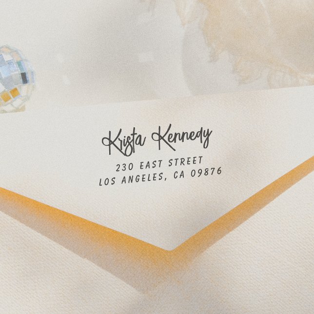 Tampon Auto-encreur Nom et adresse d'écriture (Créateur téléchargé)