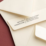 Tampon Auto-encreur Nom et adresse minimalistes modernes<br><div class="desc">Timbres d'adresse minimalistes modernes avec votre nom aligné à droite et votre adresse de retour ou coordonnées alignées à gauche,  séparés par un séparateur de ligne. Cliquez sur "Personnaliser ce modèle" pour modifier le libellé. Visitez notre magasin pour plus de designs !</div>