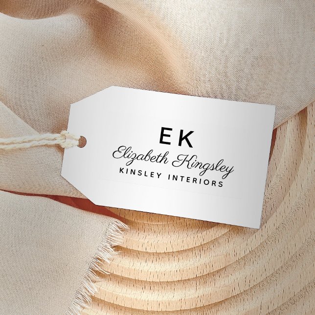 Tampon Auto-encreur Nom et entreprise personnalisés et élégants modern (Créateur téléchargé)