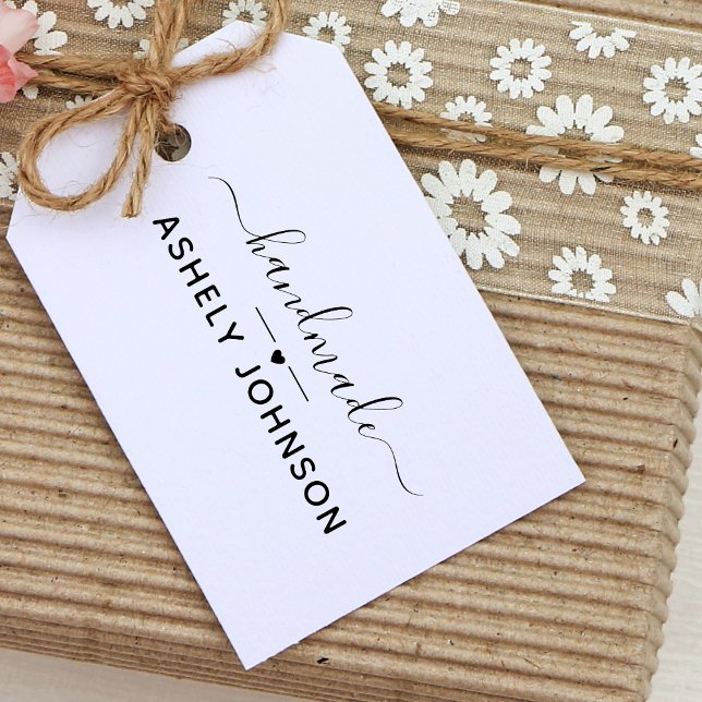 Tampon Auto-encreur Nom fait main avec un script simple (Créateur téléchargé)