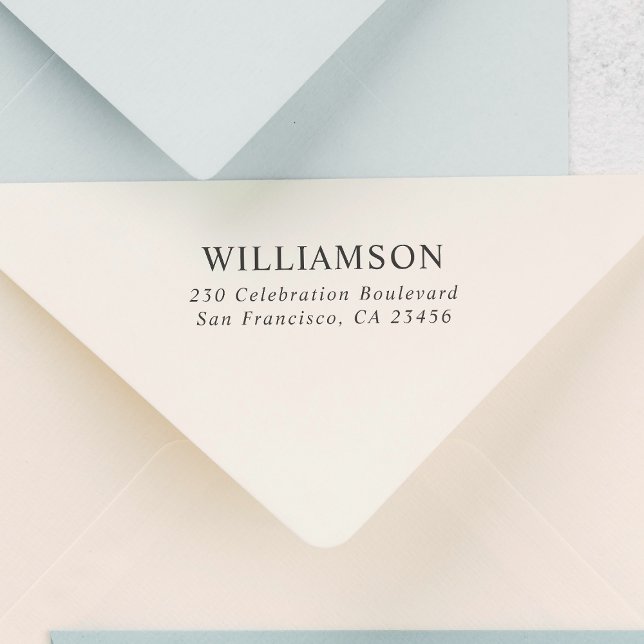 Tampon Auto-encreur Nom personnalisé Adresse de retour personnalisée m (Stamp Mock-up)