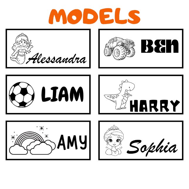 Tampon Auto-encreur Nom personnalisé pour identifier les fournitures s (Créateur téléchargé)