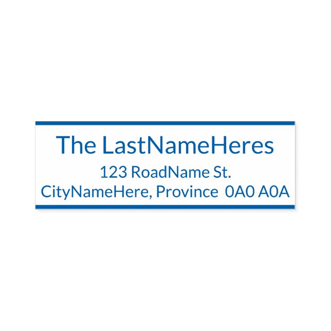 Tampon Auto-encreur Nom professionnel, simple et simple + adresse (Design)