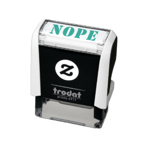 Tampon Auto-encreur Nope Drôle Humour Mème Office LOL Plaisir Artisana