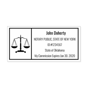Tampon Auto-encreur Notary Stamp Easy to Read Right For You   Comm. #