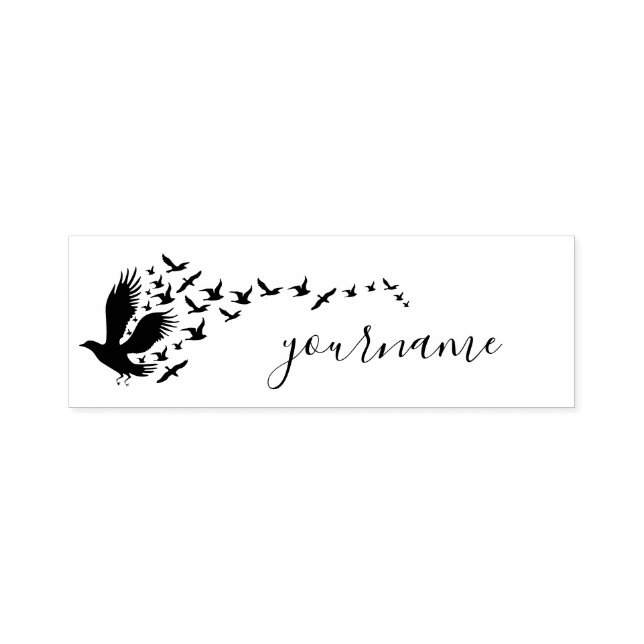 Tampon Auto-encreur Oiseaux volants liberté (Design)