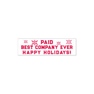 Tampon Auto-encreur PAID Little Big Snowflakes Stamp auto-encastrable