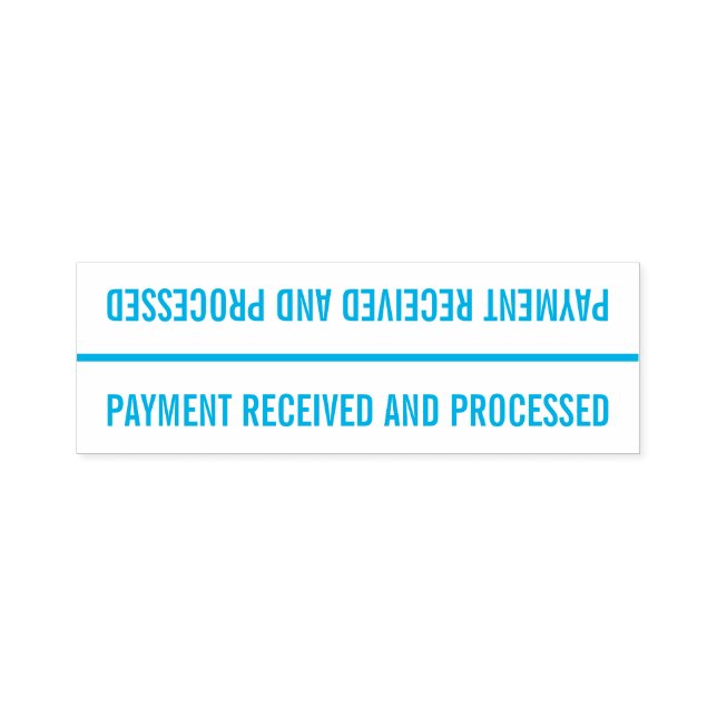 Tampon Auto-encreur "PAIEMENT REÇU ET TRAITÉ" Timbre en caoutchouc (Design)