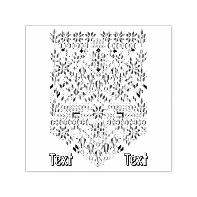 Tampon Auto-encreur Palestine Tatreez Broderie traditionnelle (Design)