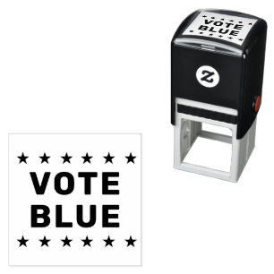 Tampon Auto-encreur Panneau bleu Vote