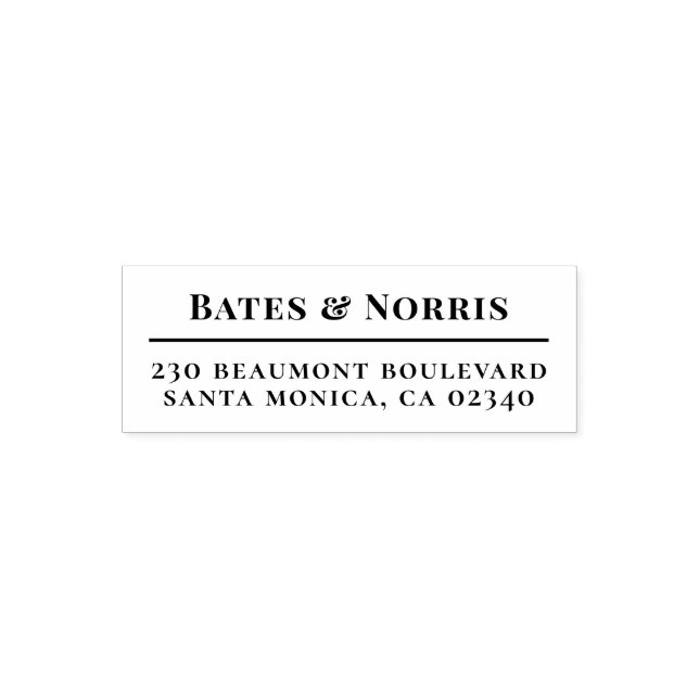 Tampon Auto-encreur Partenaires professionnels et adresse de retour (Design)