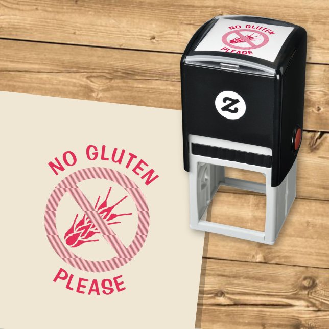 Tampon Auto-encreur Pas de signe de gluten (Créateur téléchargé)