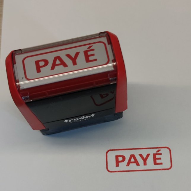 TAMPON AUTO-ENCREUR  PAYÉ (Créateur téléchargé)
