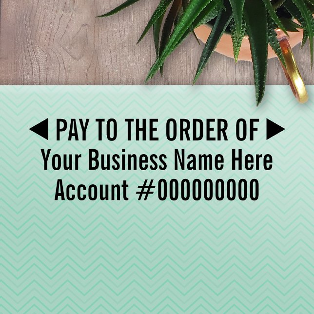 Tampon Auto-encreur Payer à la commande de dépôt de base d'entreprise  (Créateur téléchargé)