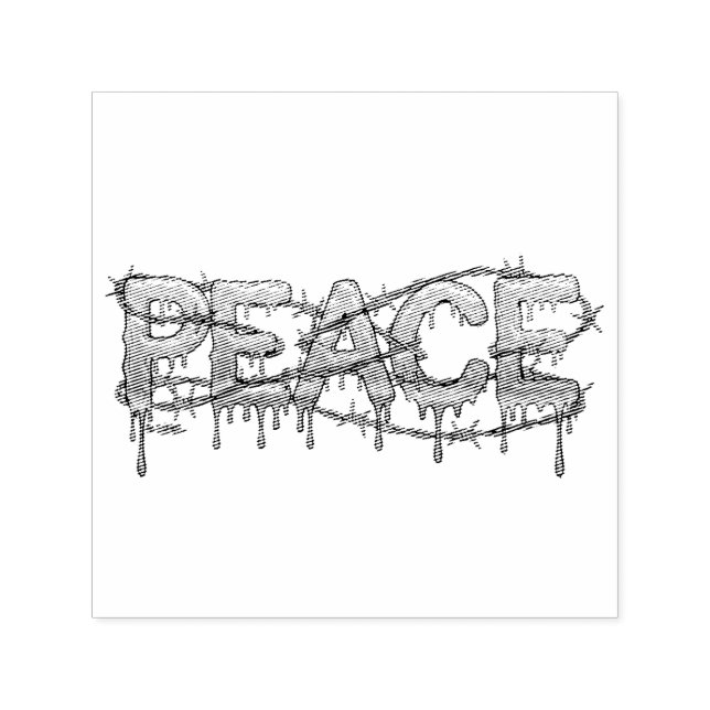 Tampon Auto-encreur Peace (Design)