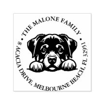 Peeking Rockweiler Thème personnalisé