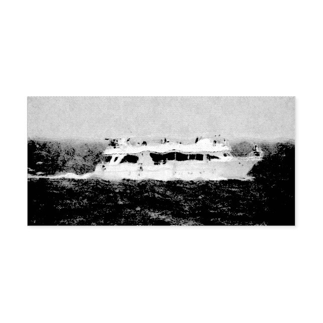 Tampon Auto-encreur Peinture de bateau (Design)