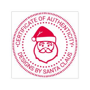 Tampon Auto-encreur Père Noël Xmas “Certificat d'Authenticité” #3