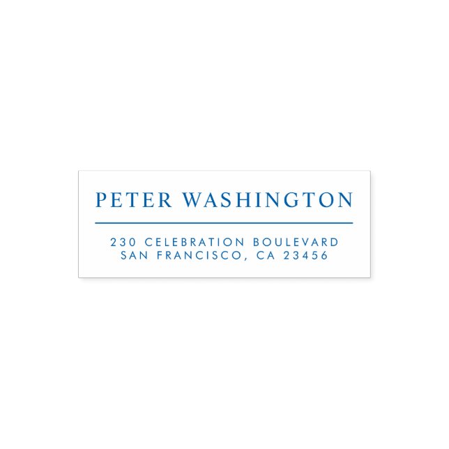 Tampon Auto-encreur Personnalisé, Effacé, Même Impression Nom & Adress (Design)