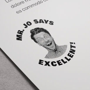 Tampon Auto-encreur Personnalisé Funny Teacher Photo Excellent