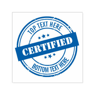 Tampon Auto-encreur Personnaliser l'estampille certifiée personnalisée