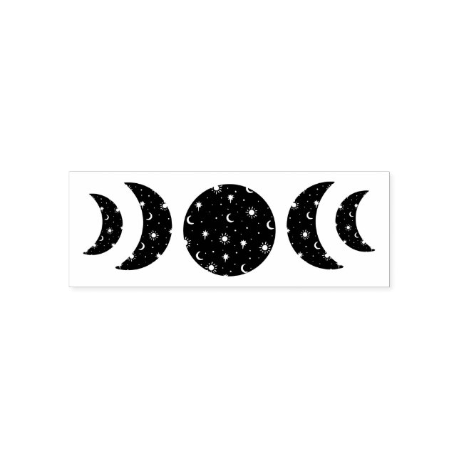 Tampon Auto-encreur Phases de la Lune (Design)