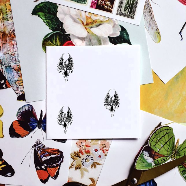 Tampon Auto-encreur Phoenix Flammes de la tribu des Firebird (Créateur téléchargé)