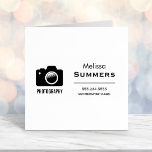 Tampon Auto-encreur Photographie de caméra - Photographe Coordonnées