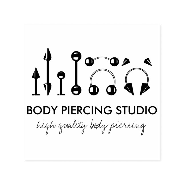 Tampon Auto-encreur Piercing (Design)