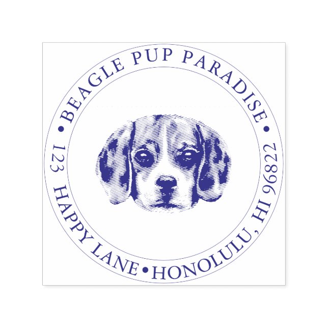 Tampon Auto-encreur PixDezines Beagle Pup (Design)