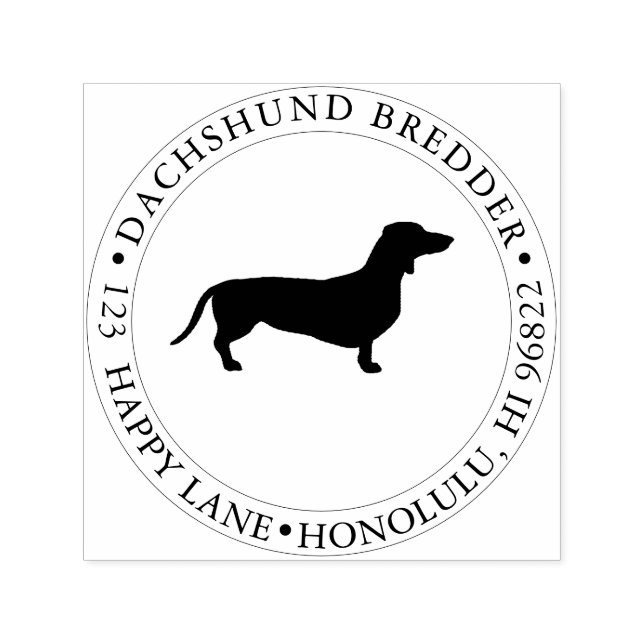Tampon Auto-encreur PixDezines Dachshund Chien (Design)