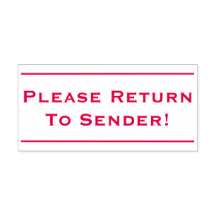Tampon Auto-encreur Plaque "S'Il Vous Plaît Retournez À L'Expéditeu
