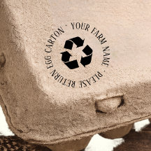 Please Retrun Egg carton Self Inking Rubber Stamp