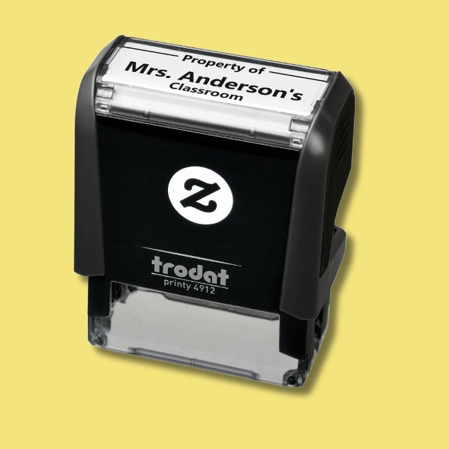 Tampon Auto-encreur Propriété de Monsieur/Madame le Professeur Salle d (Créateur téléchargé)