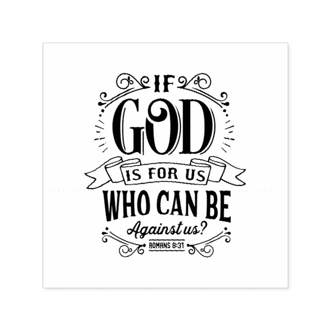 Tampon Auto-encreur Qui peut être contre nous ? (Design)