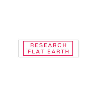 TAMPON AUTO-ENCREUR RECHERCHE EARTH PLAT EARTH RED INK STAMP